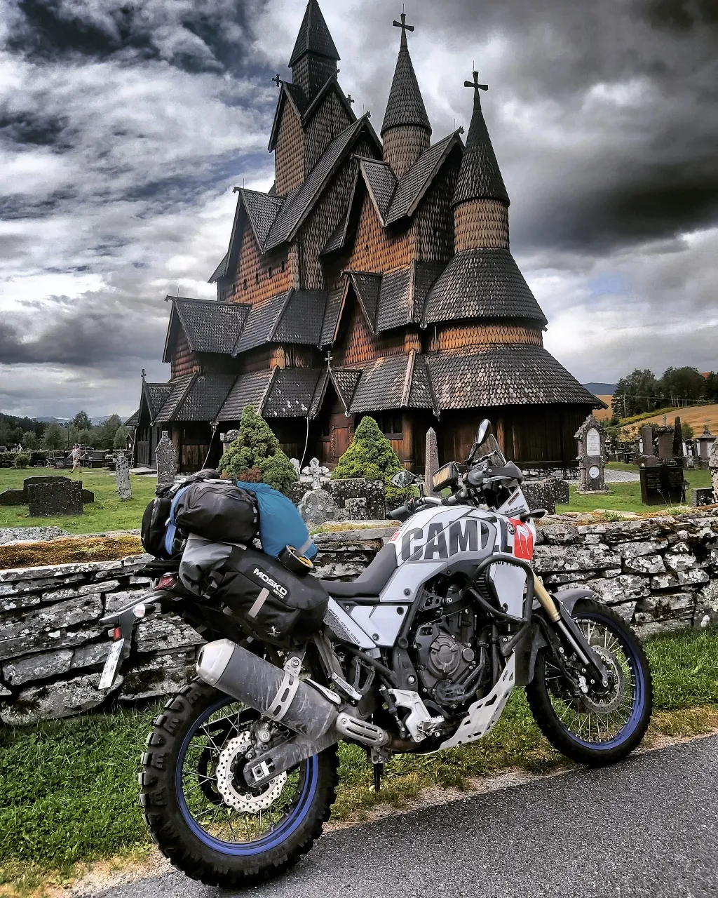 voyage moto cap nord stave church norway