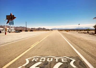 Route 66 road trip moto usa